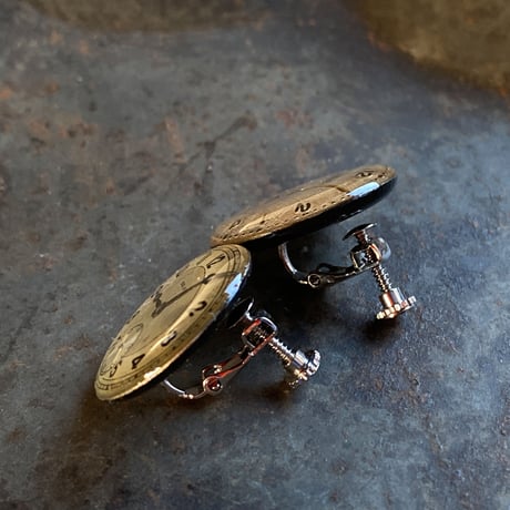 antique dial earrings(変わり文字盤)【K0714】