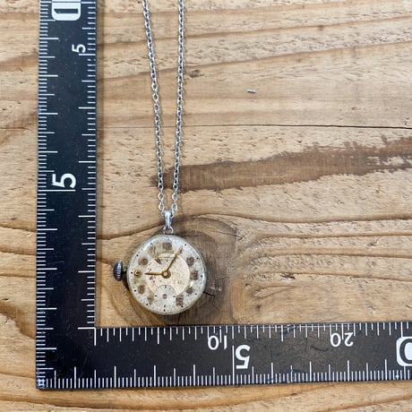 antique dial&movement necklace【K0782】
