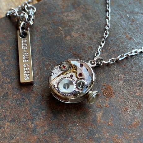antique movement necklace "MOVADO" 【K0846】