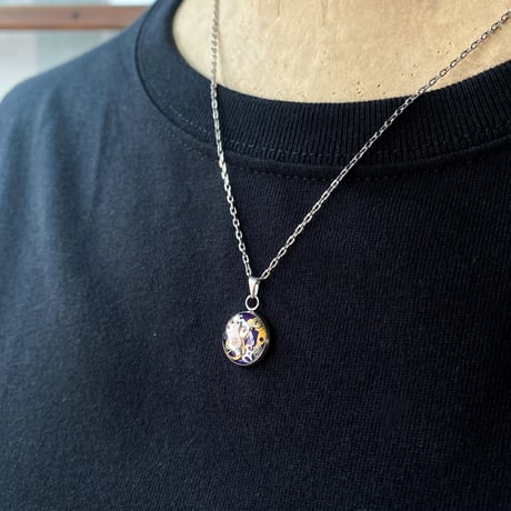 【サイズ限定特価】BLACK COLLECTION vol.2 Tシャツ ブラック&CLOPOA petit necklace purple【Sサイズ限定】【K0856】
