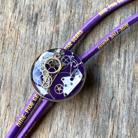 CLOPOA "NINE-FIVE GEARS" looptie necklace purple【K0911】