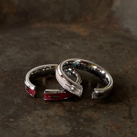 CLOPOA 2way earcuff&ring 2本セット burgundy×dusty pink【K0606】