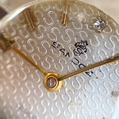 【売約】antique dial tiepin "sandoz"【K544】