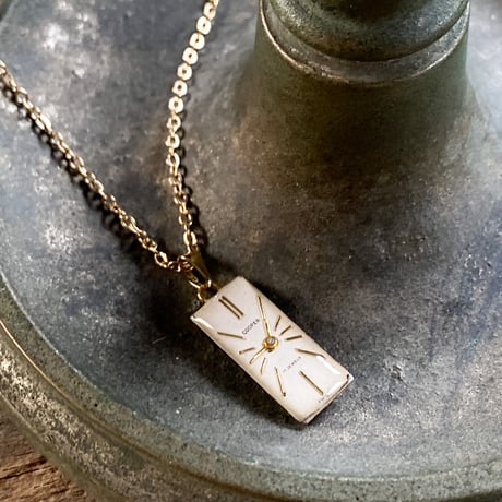 【K0697】 antique dial necklace K18GP