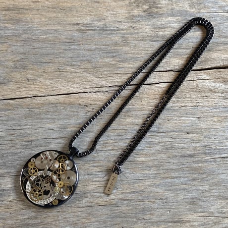 CLOPOA BLACK large necklace【K0562】