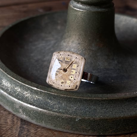antique dial ring #15 "CITIZEN"【K0885】