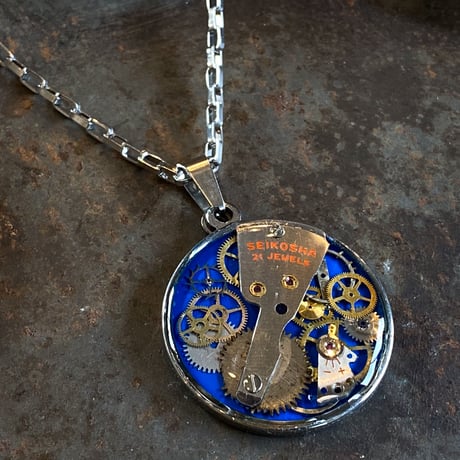 CLOPOA standard necklace blue【K0551】