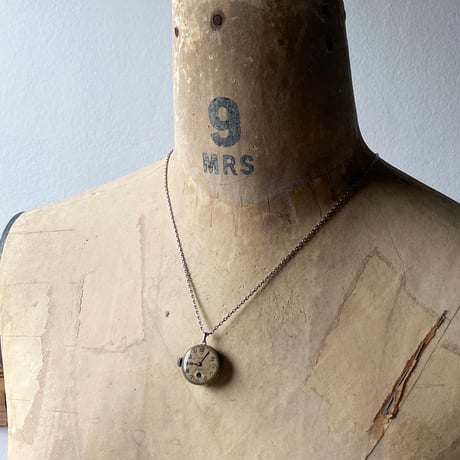 antique dial&movement necklace【K0706】