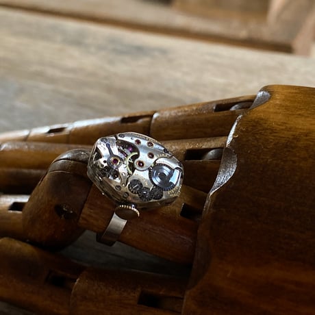 antique movement ring "CYMA/TAVANNES"#14【K0768】