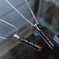 9時5分の歯車オリジナル タグトップネックレス(2パターン)【K0816】