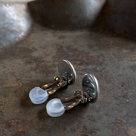 CLOPOA standard earrings metallic red【K0550】