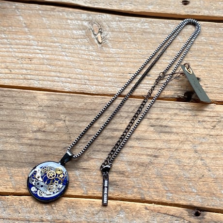 CLOPOA BLACK standard necklace blue【K0840】