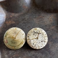 antique damage dial pierced earrings【K0527】