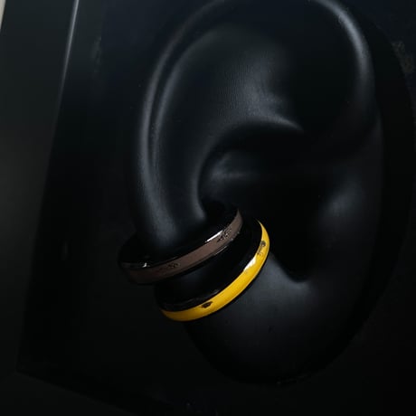 【K0672】CLOPOA BLACK standard 2way earcuff&rings 2本セット