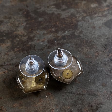 【K0625】 dial pierced earrings