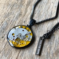 CLOPOA BLACK standard necklace yellow【K0903】