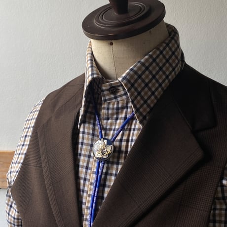 【K0703】 CLOPOA "NINE-FIVE GEARS" looptie necklace blue