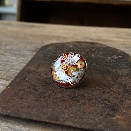 【new!!】 CLOPOA standard pin badge red【K1005】