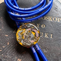 【K0639】 CLOPOA "NINE-FIVE GEARS" looptie necklace blue