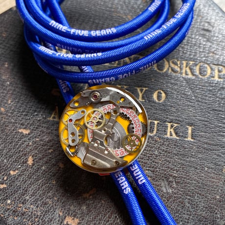 【K0639】 CLOPOA "NINE-FIVE GEARS" looptie necklace blue