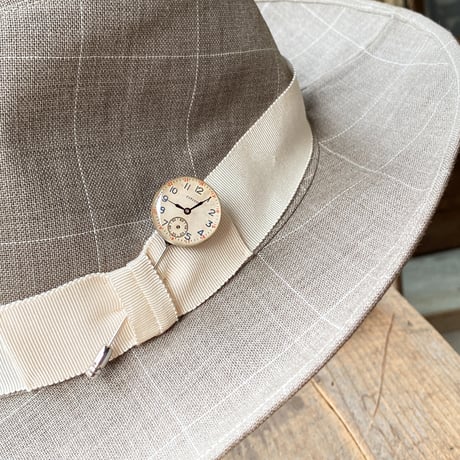 antique dial hatpin/lapelpin "CITIZEN"【K0835】
