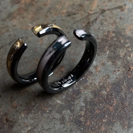 【K0649】 CLOPOA BLACK standard 2way earcuff&rings 2本セット