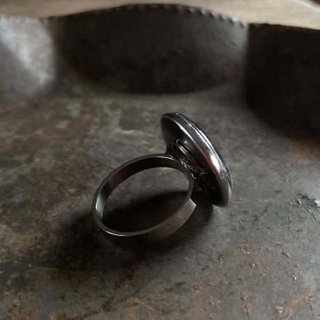 【K0686】CLOPOA multicolored drops ring large #18 (ボックス付)