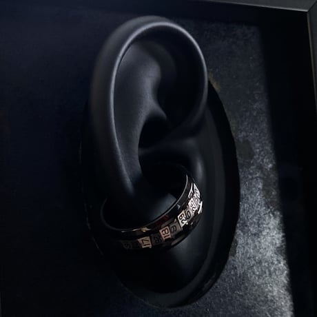 【new!!】CLOPOA BLACK 2way date earcuff&ring (太いやつ) 11号【K0954】
