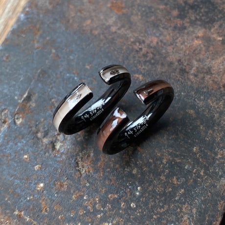 CLOPOA BLACK standard 2way earcuff&rings 2本セット【K0852】