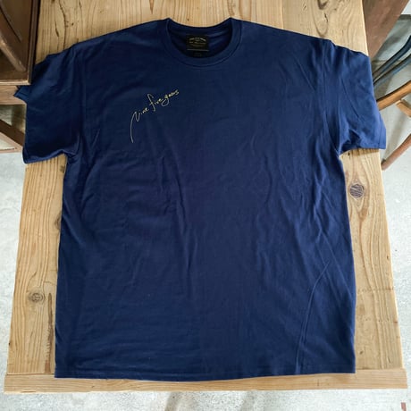 9時5分の歯車オリジナルTシャツ "10th ANNVERSARY" ネイビー×ゴールド