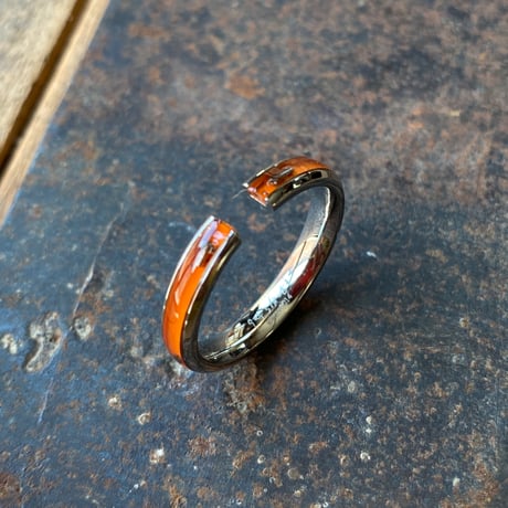 CLOPOA large 2way earcuff&rings orange #22【K0864】
