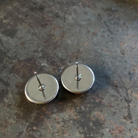 【K0616】 CLOPOA petit pierced earrings orange