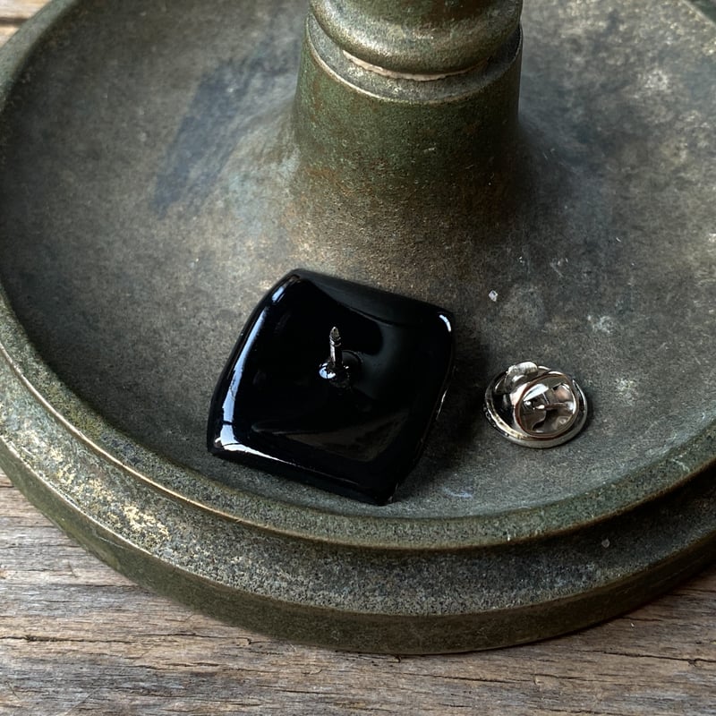 希少！ALU CRAFT バイカラーギブレガラスヴィンテージブローチB210 希少！ALU CRAFT バイカラーギブレガラスヴィンテージブローチB210