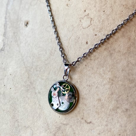 CLOPOA petit necklace green【K0802】
