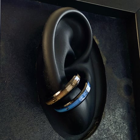 CLOPOA BLACK standard 2way earcuff&rings 2本セット【K0853】