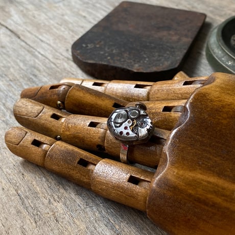 【new!!】antique movement ring "WITTNAUER" #14【K1032】