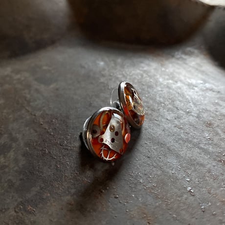 CLOPOA standard pierced earrings orange【K0722】