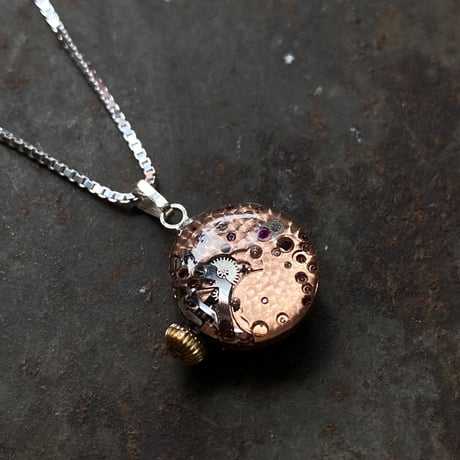antique movement necklace "ulysse nardin" SV925【K0809】
