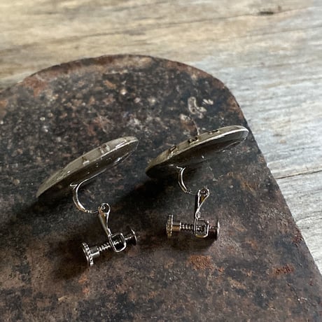 【K0633】 round dial earrings