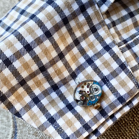 antique movement colors cufflinks(ボックス付)【K0738】