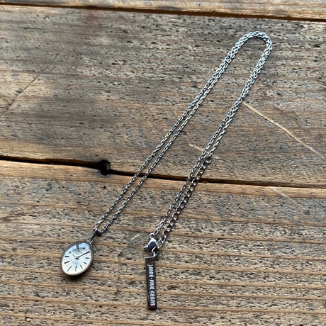 antique teardrop dial necklace【K0868】