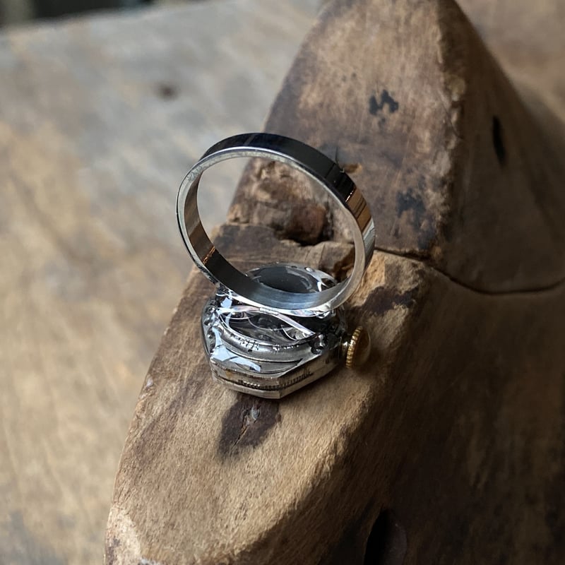 antique movement ring #15【K0916】 | 9時5分の歯車 オンライ