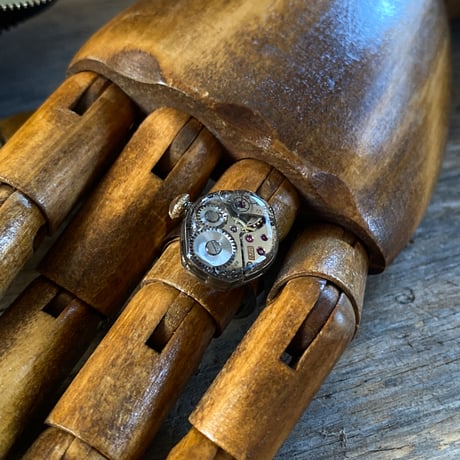 【new!!】antique movement ring "BULOVA" #13【K0988】