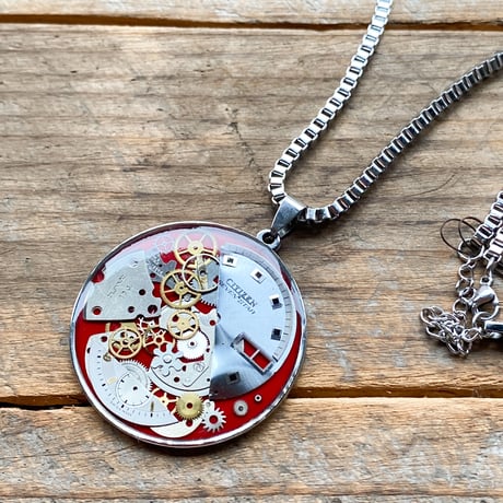 CLOPOA standard large necklace red【K0841】