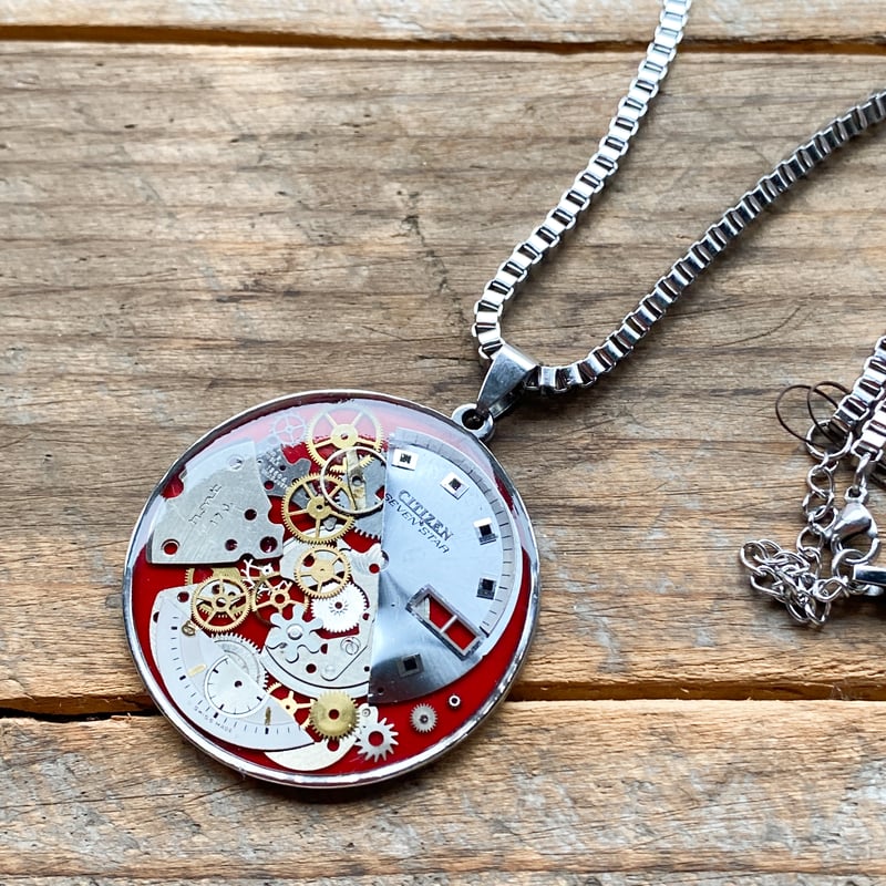 CLOPOA standard large necklace red【K0841】 | 9時5