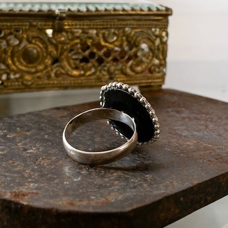 【企画展作品】antique skyblue dial ring "SEIKO" SV925 #13【something special/S0012】