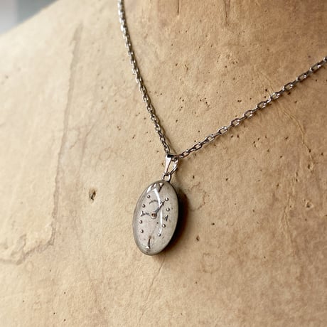 antique dial necklace "HAMILTON"【K0832】