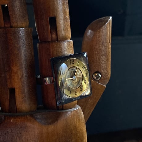 antique square dial ring " eastern europe" #13.5 (ボックス付)【K0717】