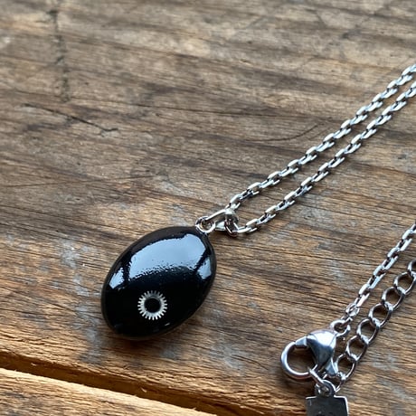 antique dial necklace "HAMILTON"【K0832】