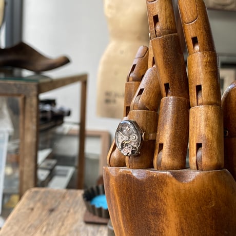 antique movement ring #15【K0916】